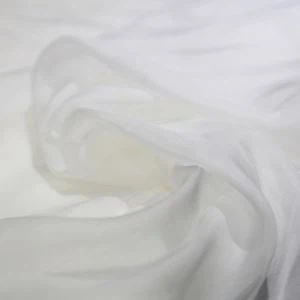 White Silk Chiffon Scarf for Painting