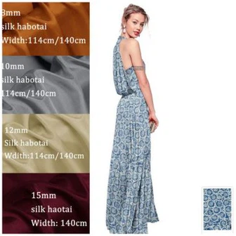 Printed Silk Habotai Fabric
