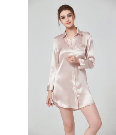 Custom Silk Satin Pyjamas Sleepwear For Lady