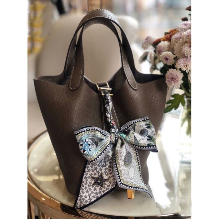Custom Silk Twilly Handbag Silk Scarf