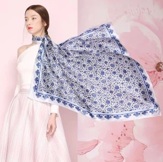 Customized Chinese Style Silk Scarf Shawl