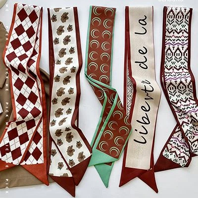 Fashion Custom Sell Well 100% Silk Twilly Scarf