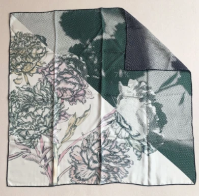 Custom Made Double-sided Two Color Silk Scarf