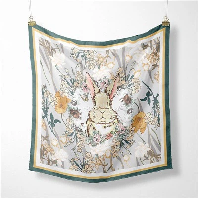 45x45cm Gift Box Scarf 12Momme Silk Satin Digital Print Silk Scarves