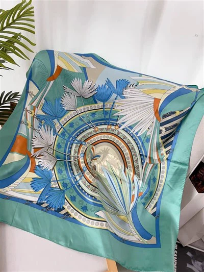 Custom 100% Silk Scarf in Bright Colors